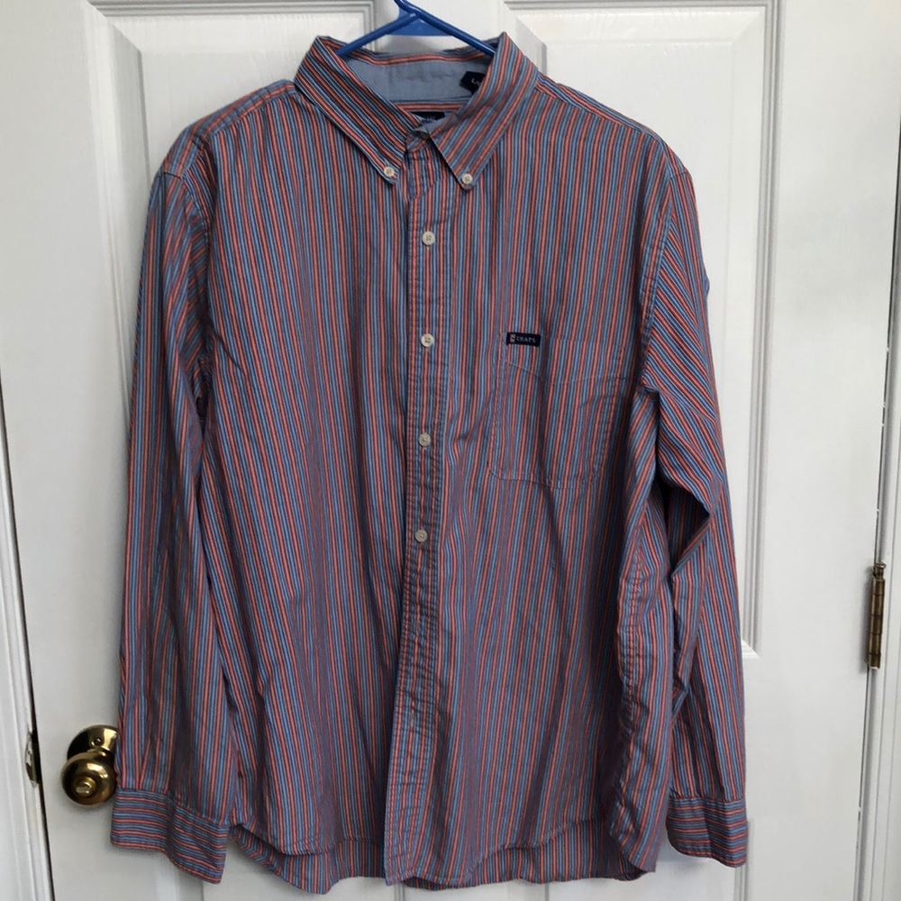 Chaps Dress Shirt Easy Care size Large